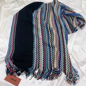 Missoni Wool blend shawl with fringes